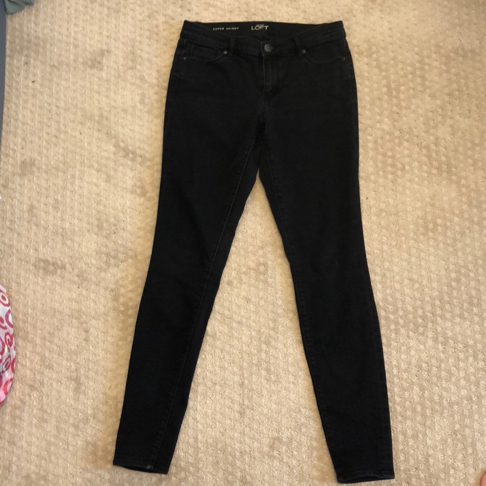 Super skinny black Jeans- Ann Taylor loft